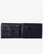 Cartera de piel sintética Rip Curl Corpawatu Icon PU Slim Negra para hombre abierta
