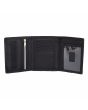 Cartera Santa Cruz Classic Dot Wallet negra para hombre abierta