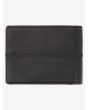 Cartera de triple hoja Quiksilver Stitchy negra para hombre posterior 
