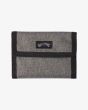 Cartera de triple hoja con velcro Billabong Tribong Lite Grey Heather para hombre