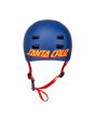 Casco Skate Bullet Santa Cruz Strip Logo Azul Mate para adulto posterior