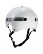 Casco para skate o bmx Pro-Tec Old School Blanco Brillante para adulto izquierda