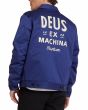 Hombre con Cazadora Deus Ex Machina Workwear Jacket 2.0 Azul Mecánico