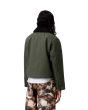 Mujer con Cazadora Carhartt WIP W' Newkirk Jacket verde con estampado interior de perro posterior