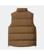 Chaleco acolchado e impermeable Carhartt WIP Springfield Vest Marrón Tamarind-Buckeye para hombre posterior
