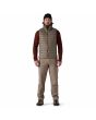 Hombre con chaleco Patagonia Down Sweater Vest Marrón ajuste regular