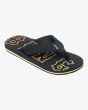 Chanclas Billabong Boy All Day Theme Negras para niño correa de dedo