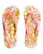 Chanclas de dedo Billabong Dama naranjas con estampado floral para mujer