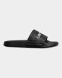 Chlancas Slider Carhartt WIP Slippers en color negro y blanco Unisex lateral