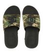 Chanclas DC Shoes Slider Bolsa negras camuflaje para hombre superior