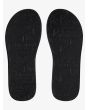 Sandalias Quiksilver Carver Squish negras y grises para hombre suela