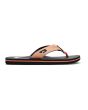 Chanclas Quiksilver Molokai Abyss naranjas y negras para hombre lateral