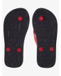 Chanclas Quiksilver para chico Molokai rojas suela