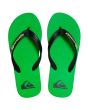 Sandalias Quiksilver Molokai verdes para niño superior