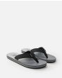 Chanclas Rip Curl Ripper Negras y Grises para hombre frontal