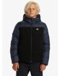 Niño con cazadora reversible con capucha Quiksilver Youth Scaly Azul Marino reverso sherpa