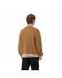 Hombre con cárdigan Carhartt WIP Brown Ducks Marrón y Blanco Cera posterior
