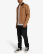 Hombre con Chaqueta Deus Ex Machina Address Workwear Jacket Marrón lateral