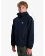 Niño con cazadora impermeable con capucha Quiksilver Youth Overcast 3K Warm Negra lateral