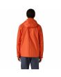 Hombre con Chubasquero plegable Patagonia M's Torrentshell 3L Rain Jacket Naranja Polinizador posterior