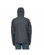 Hombre con chaqueta impermeable plegable Patagonia Men's Torrentshell 3L Jacket Smolder Blue azul marino posterior