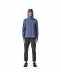 Mujer con Chubasquero Patagonia W's Torrentshell 3L Rain Jacket Azul Current Blue capucha