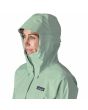 Mujer con Chaqueta impermeable Patagonia Torrentshell 3L Rain Jacket Thin Ice capucha con visera