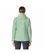 Mujer con Chaqueta impermeable Patagonia Torrentshell 3L Rain Jacket Thin Ice posterior