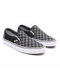 Zapatillas sin cordones Vans Classic Slip-On Checkerboard Negras y Grises frontal