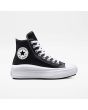 Zapatillas Converse Chuck Taylor All Star Move Platform Foundational Leather High Top Negro-Blanco Unisex