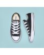 Zapatillas bajas Converse Chuck Taylor All Star Classic Low Top negras para niños de 4  a 8 años superior