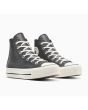 Zapatillas Converse de Plataforma Chuck Taylor All Star Lift Sparkle color Negro brillante y blanco para mujer frontal