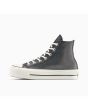 Zapatillas Converse de Plataforma Chuck Taylor All Star Lift Sparkle color Negro brillante y blanco para mujer izquierda