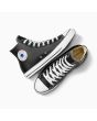 Zapatillas Converse Chuck Taylor All Star Mono Leather High Top negras unisex cordones blancos 