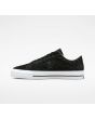 Zapatillas de Skate Converse One Star Pro Bones negras y blancas para hombre izquierda