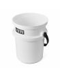 Cubo de carga Yeti LoadOut Bucket 5 Gallon blanco lateral