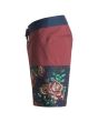 Bañador Boardshort DC Shoes Seasmoke 18" Syrah granate para hombre lateral