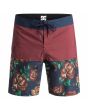 Bañador Boardshort DC Shoes Seasmoke 18" Syrah granate para hombre
