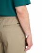 Hombre con pantalón de cintura elástica Volcom Freazy Loose Caqui bolsillo trasero