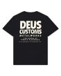 Camiseta de manga corta Deus Chromium Negra para hombre posterior