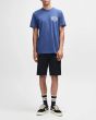 Hombre con Camiseta Harajuku Address Azul Mecánico regular fit