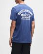 Hombre con Camiseta Harajuku Address Azul Mecánico