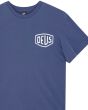 Camiseta Deus Ex Machina Harajuku Address Mechanic Blue para hombre logo pecho