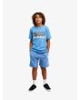 Niño con bermudas de felpa Quiksilver Youth Easy Day Jogger Short azul riviera bolsillos