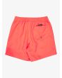 Short de natación Quiksilver Everyday Solid Volley Youth 14'' Fiery Coral para niño 8-16 años posterior