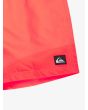Short de natación Quiksilver Everyday Solid Volley Youth 14'' Fiery Coral para niño 8-16 años logo mountain and wave