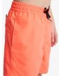 Niño con Bañador Quiksilver Everyday Solid Volley Youth 14'' Fiery Coral cintura elástico