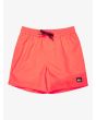 Short de natación Quiksilver Everyday Solid Volley Youth 14'' Fiery Coral para niño 8-16 años