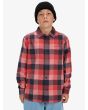 Niño con Camisa de franela Quiksilver Youth Motherfly Plaid Roja 