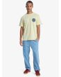 Hombre con vaquero elástico Quiksilver Taxer Regular Denim azul corte regular